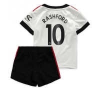 Manchester United Marcus Rashford #10 Fotballklær Bortedraktsett Barn 2022-23 Kortermet (+ korte bukser)